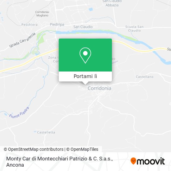 Mappa Monty Car di Montecchiari Patrizio & C. S.a.s.