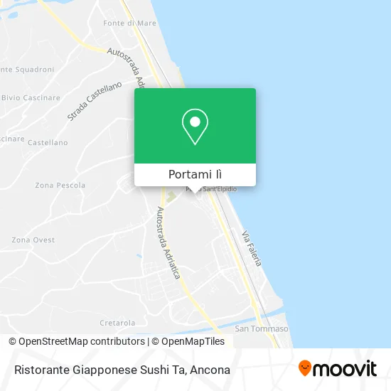 Mappa Ristorante Giapponese Sushi Ta