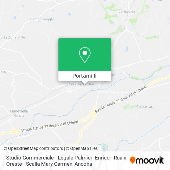 Mappa Studio Commerciale - Legale Palmieri Enrico - Ruani Oreste - Scalla Mary Carmen