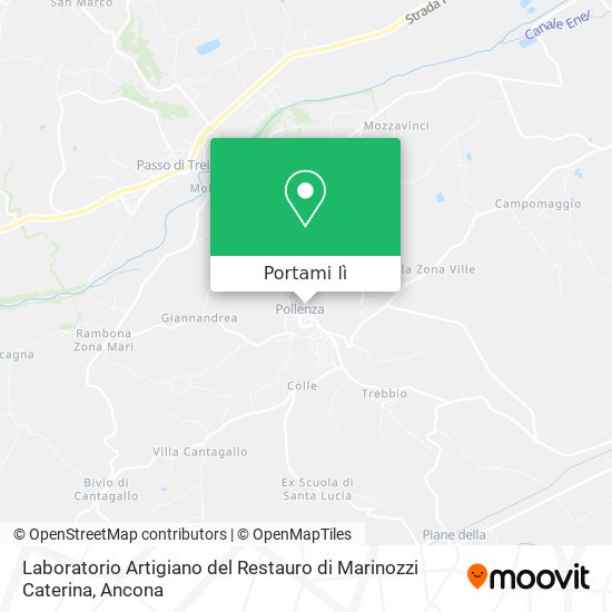 Mappa Laboratorio Artigiano del Restauro di Marinozzi Caterina