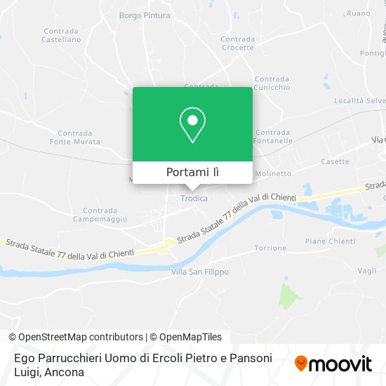 Mappa Ego Parrucchieri Uomo di Ercoli Pietro e Pansoni Luigi