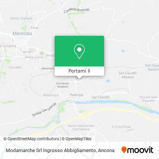 Mappa Modamarche Srl Ingrosso Abbigliamento