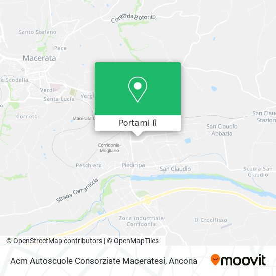 Mappa Acm Autoscuole Consorziate Maceratesi