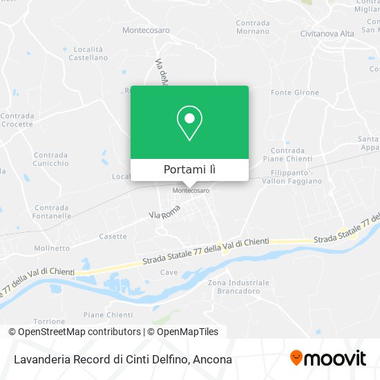Mappa Lavanderia Record di Cinti Delfino