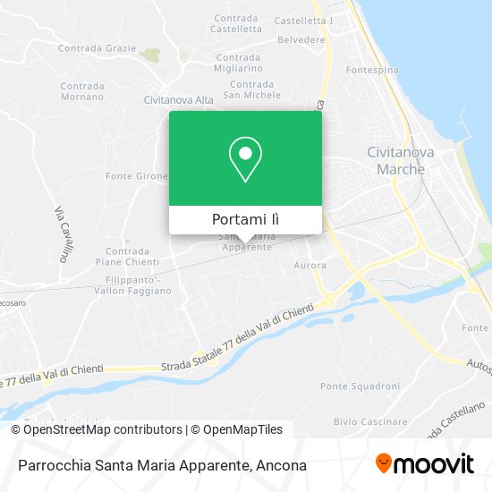 Mappa Parrocchia Santa Maria Apparente