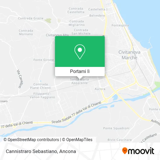 Mappa Cannistraro Sebastiano