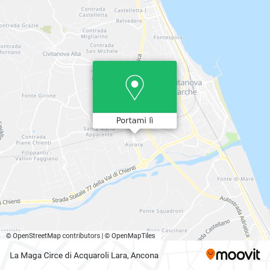 Mappa La Maga Circe di Acquaroli Lara