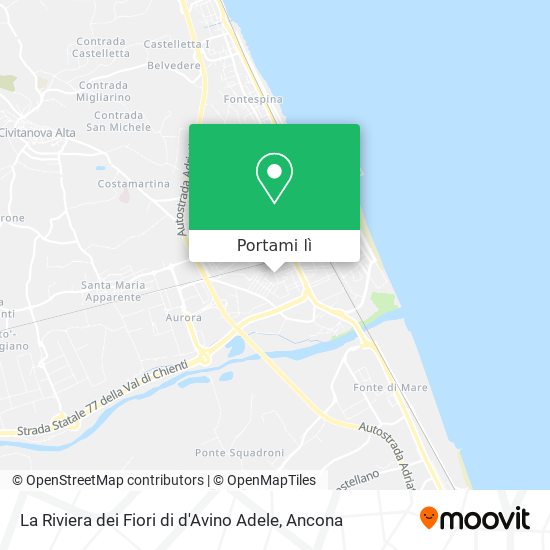 Mappa La Riviera dei Fiori di d'Avino Adele