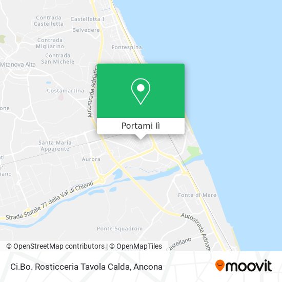 Mappa Ci.Bo. Rosticceria Tavola Calda