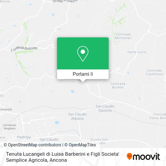 Mappa Tenuta Lucangeli di Luisa Barberini e Figli Societa' Semplice Agricola