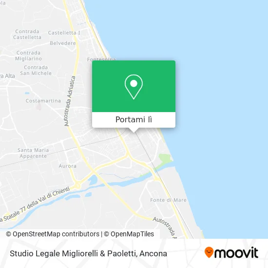 Mappa Studio Legale Migliorelli & Paoletti