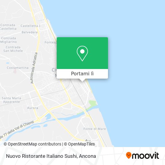 Mappa Nuovo Ristorante Italiano Sushi