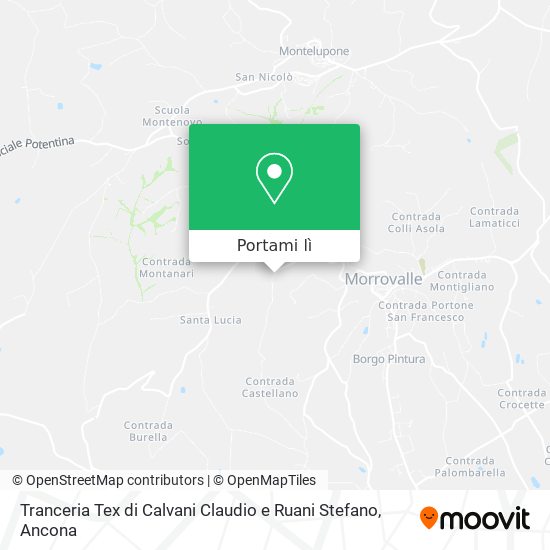 Mappa Tranceria Tex di Calvani Claudio e Ruani Stefano