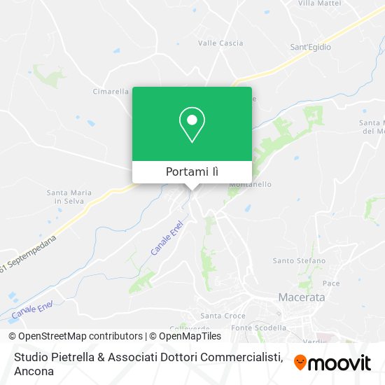 Mappa Studio Pietrella & Associati Dottori Commercialisti