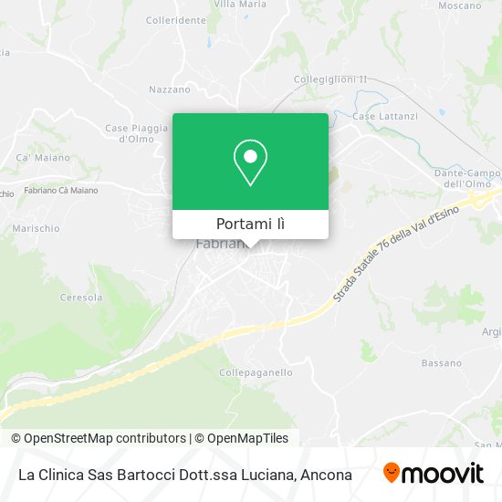 Mappa La Clinica Sas Bartocci Dott.ssa Luciana