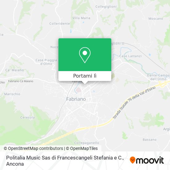 Mappa Politalia Music Sas di Francescangeli Stefania e C.
