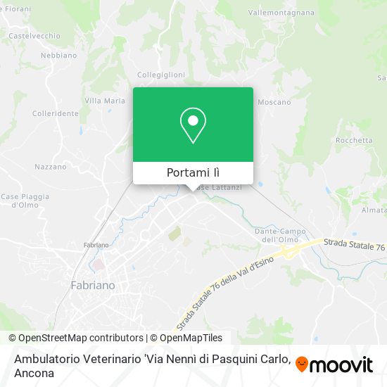 Mappa Ambulatorio Veterinario 'Via Nennì di Pasquini Carlo
