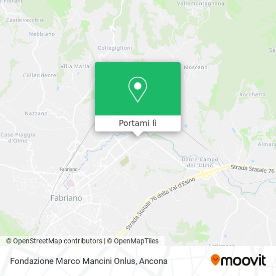 Mappa Fondazione Marco Mancini Onlus
