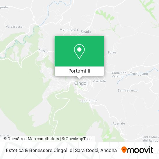 Mappa Estetica & Benessere Cingoli di Sara Cocci