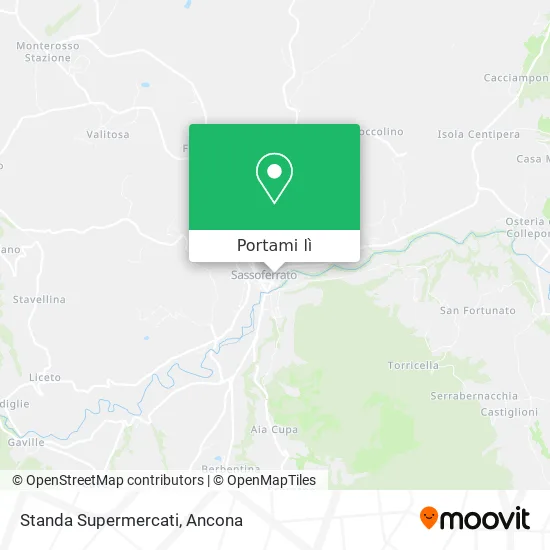 Mappa Standa Supermercati