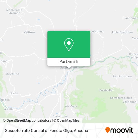 Mappa Sassoferrato Consul di Fenuta Olga