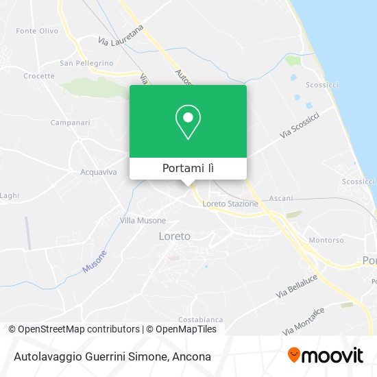 Mappa Autolavaggio Guerrini Simone