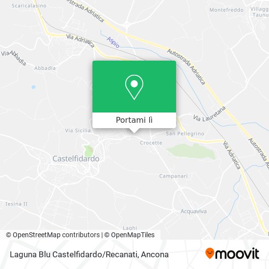 Mappa Laguna Blu Castelfidardo / Recanati
