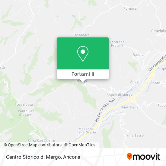 Mappa Centro Storico di Mergo