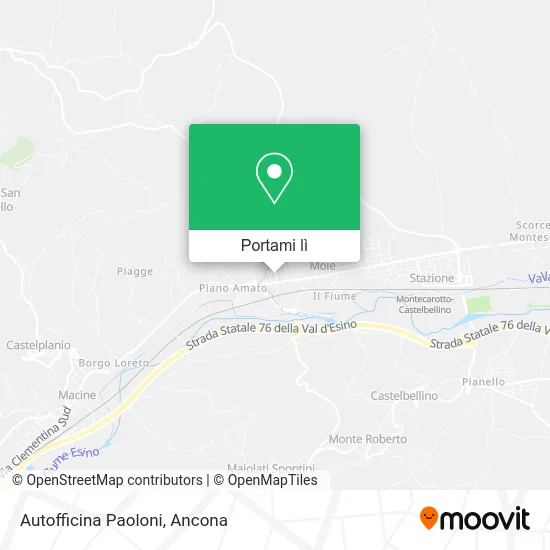 Mappa Autofficina Paoloni