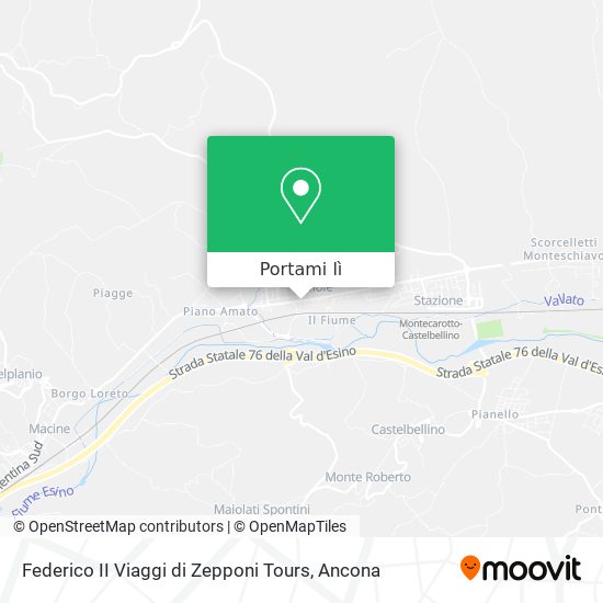 Mappa Federico II Viaggi di Zepponi Tours