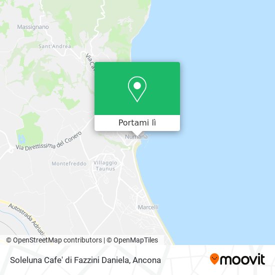 Mappa Soleluna Cafe' di Fazzini Daniela