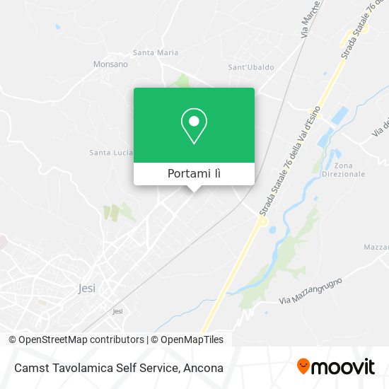 Mappa Camst Tavolamica Self Service