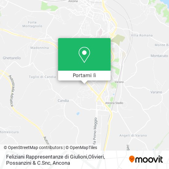 Mappa Feliziani Rappresentanze di Giulioni,Olivieri, Possanzini & C.Snc