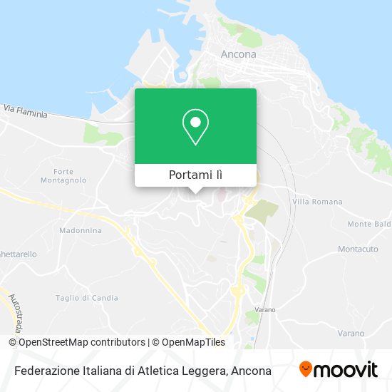 Mappa Federazione Italiana di Atletica Leggera