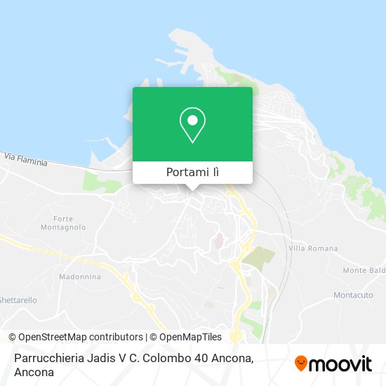 Mappa Parrucchieria Jadis V C. Colombo 40 Ancona
