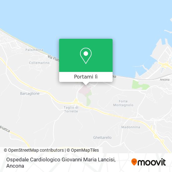 Mappa Ospedale Cardiologico Giovanni Maria Lancisi