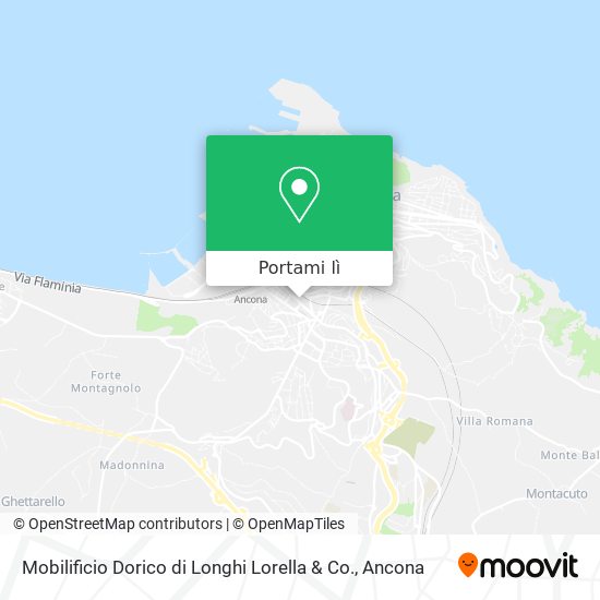 Mappa Mobilificio Dorico di Longhi Lorella & Co.
