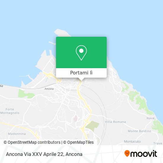 Mappa Ancona Via XXV Aprile 22