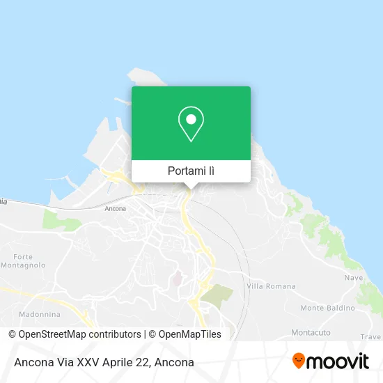 Mappa Ancona Via XXV Aprile 22