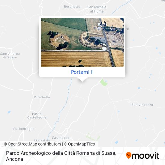 Mappa Parco Archeologico della Città Romana di Suasa