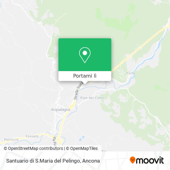 Mappa Santuario di S.Maria del Pelingo