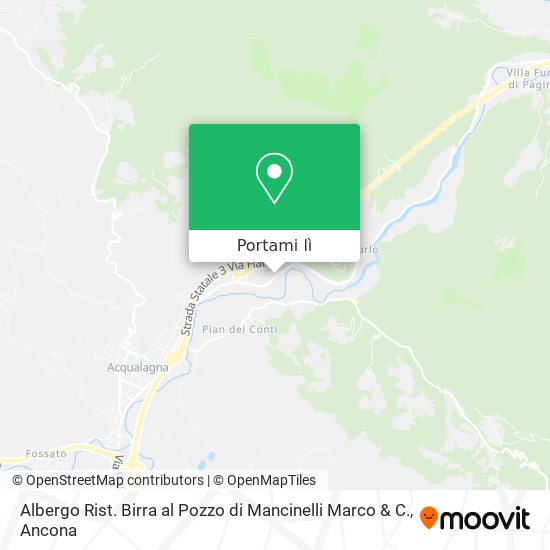 Mappa Albergo Rist. Birra al Pozzo di Mancinelli Marco & C.
