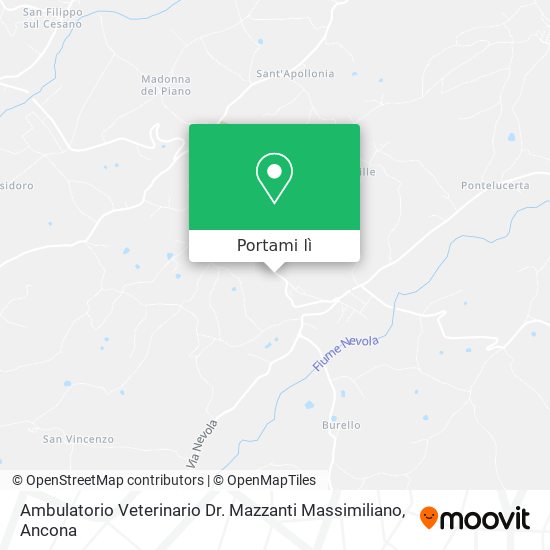 Mappa Ambulatorio Veterinario Dr. Mazzanti Massimiliano