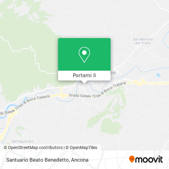 Mappa Santuario Beato Benedetto