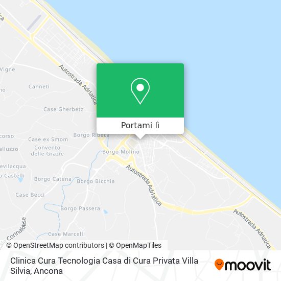 Mappa Clinica Cura Tecnologia Casa di Cura Privata Villa Silvia