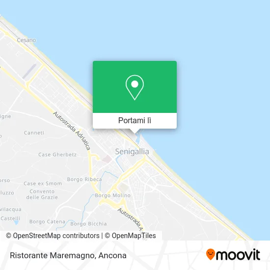 Mappa Ristorante Maremagno