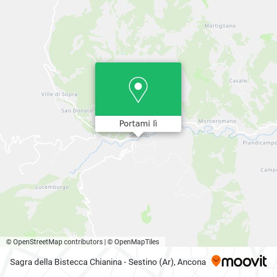 Mappa Sagra della Bistecca Chianina - Sestino (Ar)