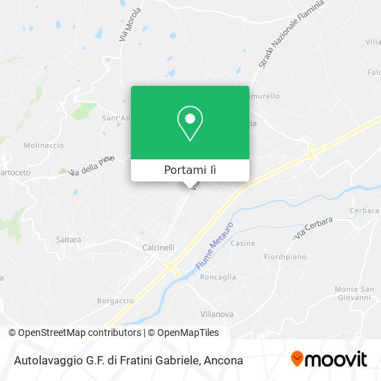 Mappa Autolavaggio G.F. di Fratini Gabriele