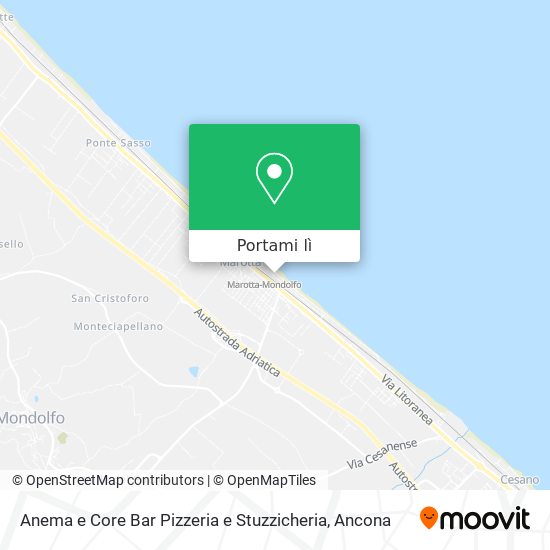 Mappa Anema e Core Bar Pizzeria e Stuzzicheria