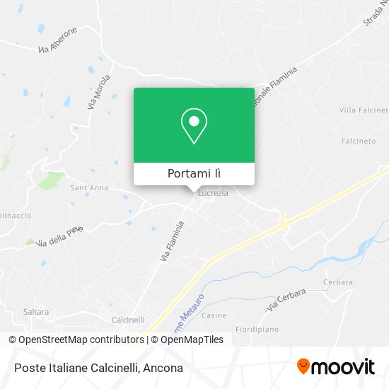 Mappa Poste Italiane Calcinelli